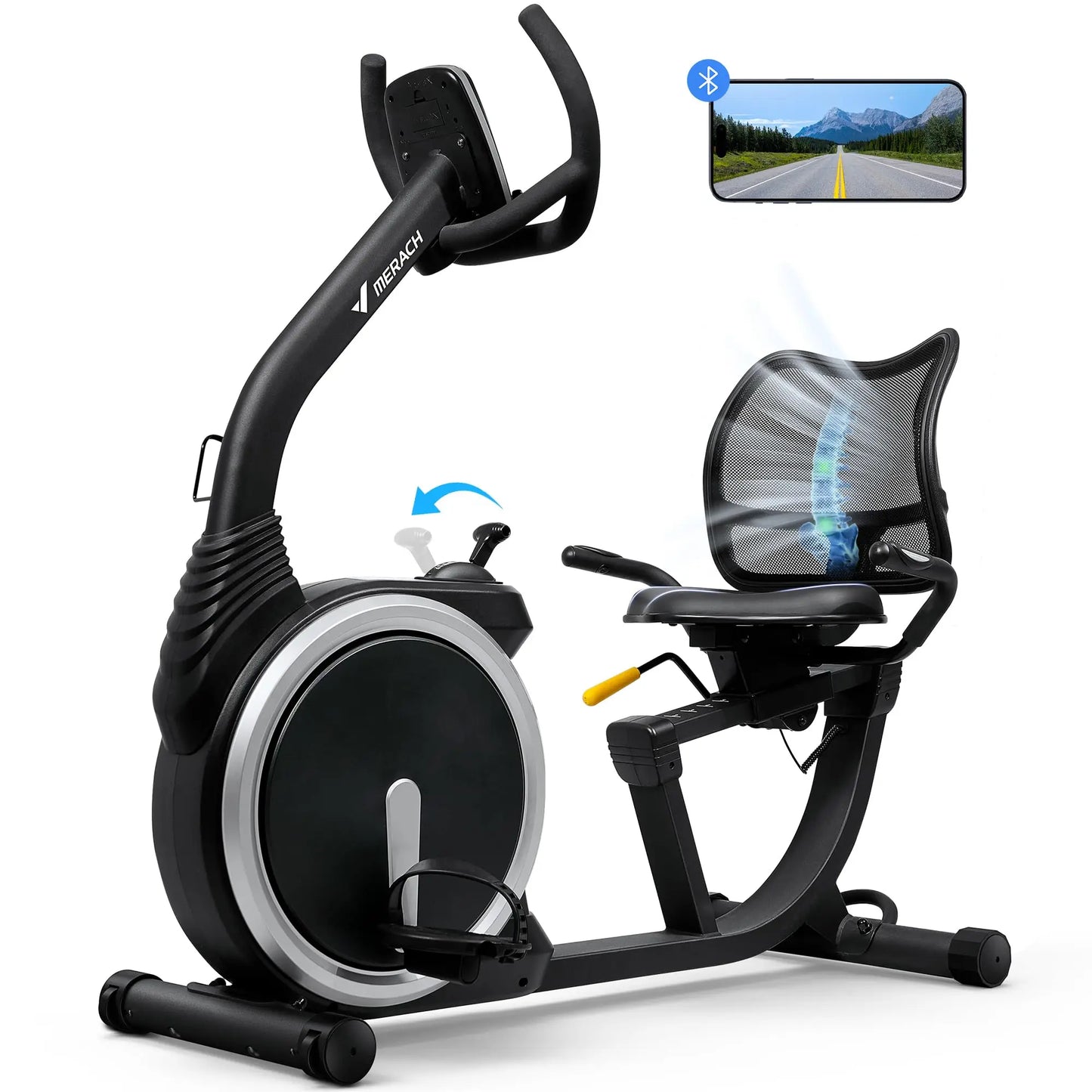 Recumbent Exercise Bike High-end for Home Light