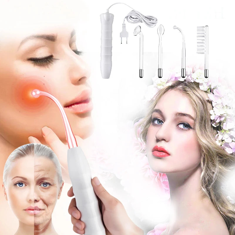 4 In 1 High Frequency Facial Machine Care Hydrotherapy Wand Face