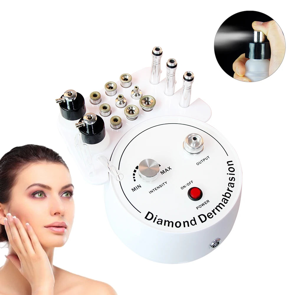 New 3 in 1 Diamond Microderm abrasion Machine Vacuum Cleaner Blackhead Removal