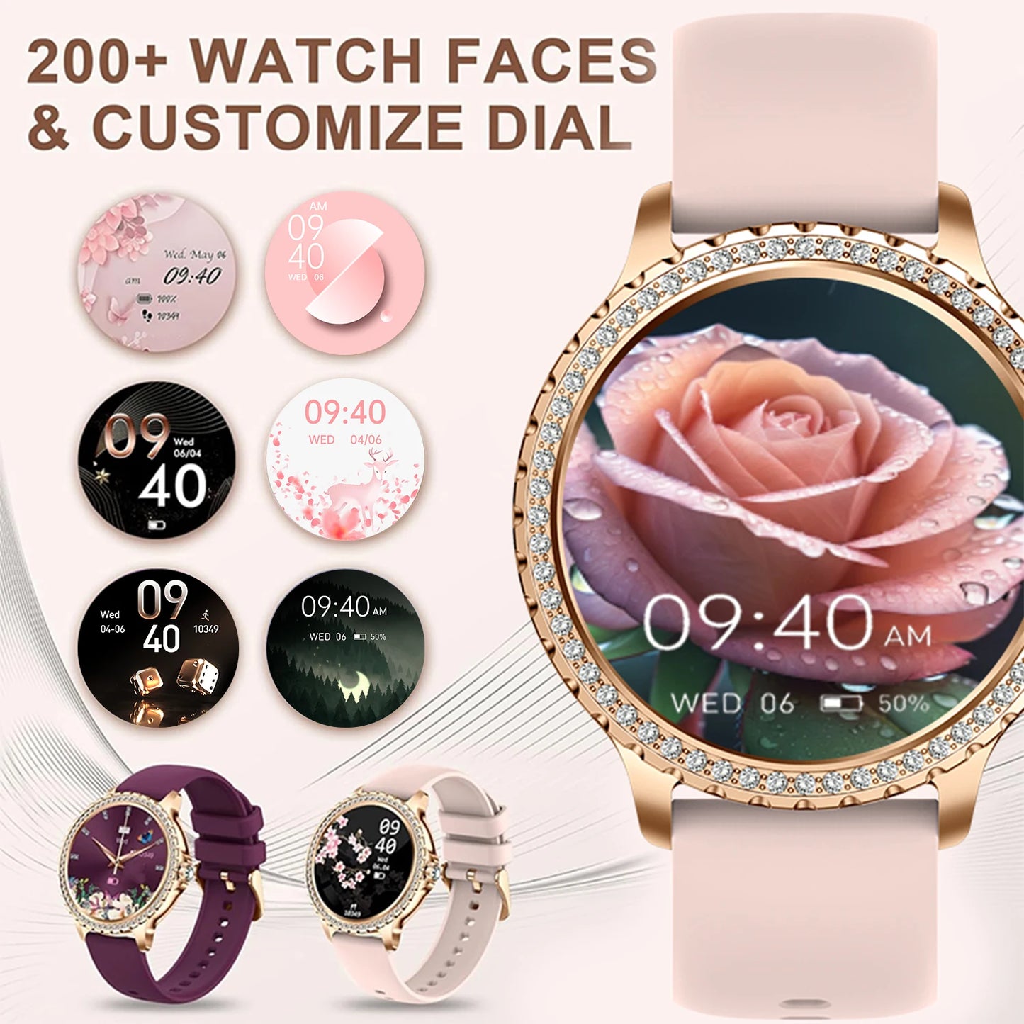 Smart Watch For women - " Touchscreen Fitness Tracker