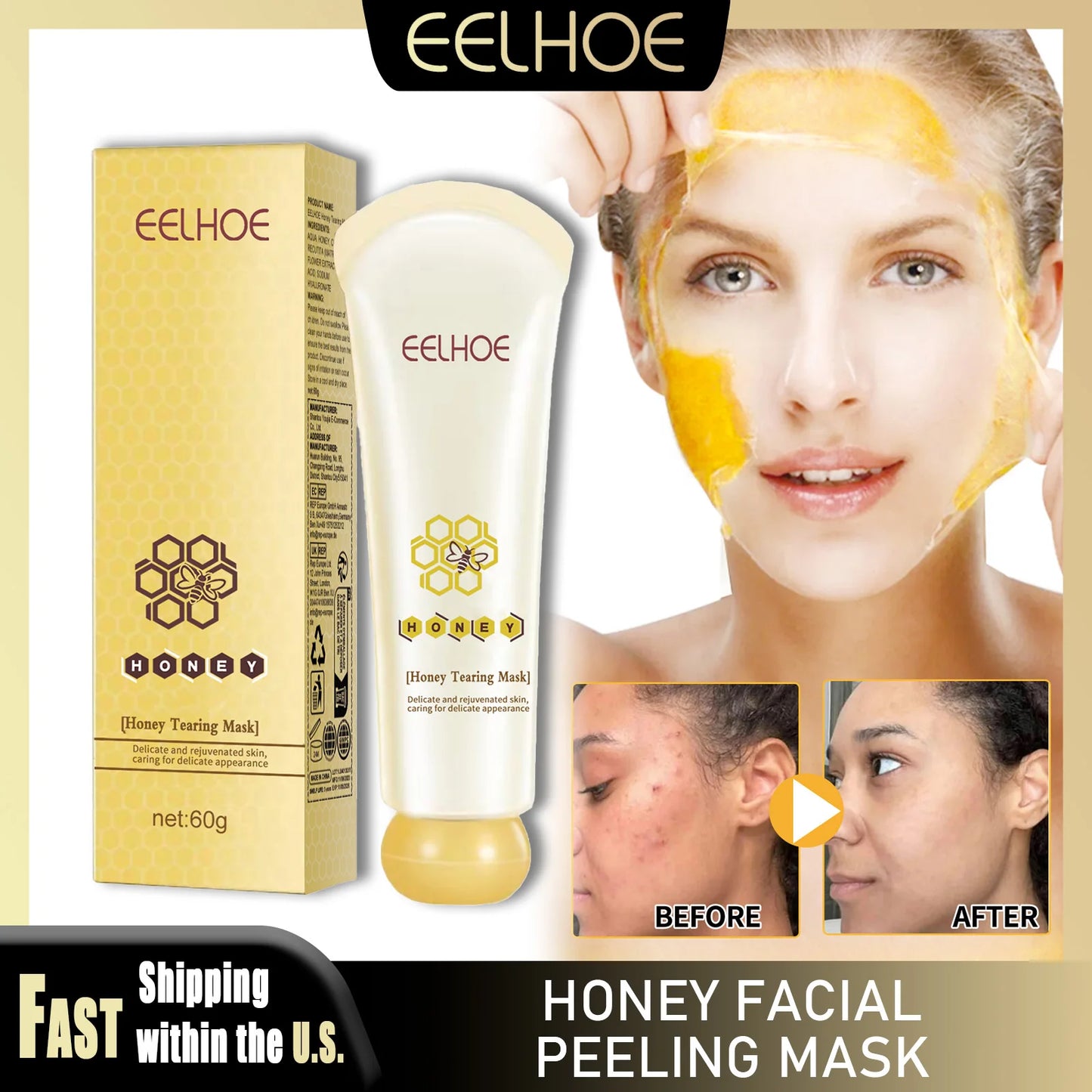 Honey Peeling Mask Deep Cleansing Remove Blackheads
