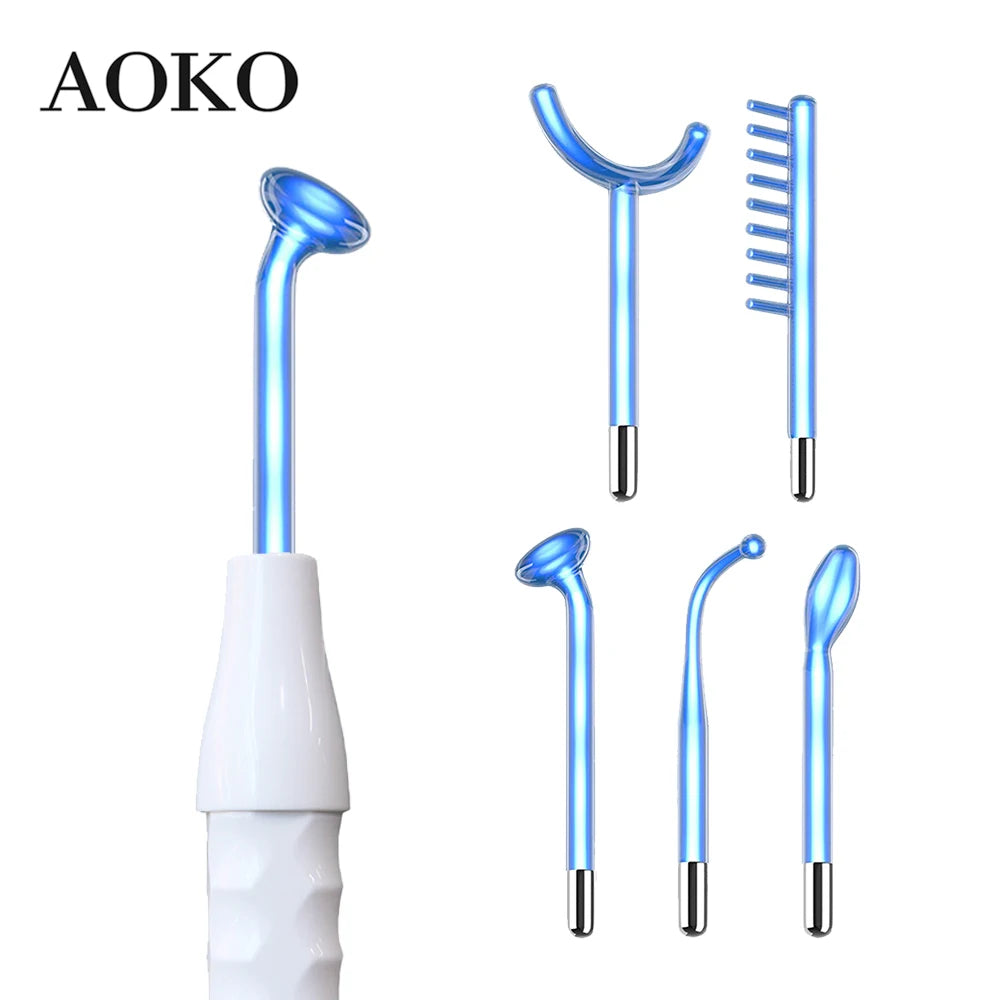 Blue 5-in-1 high Frequency Facial Machine For Hair Face