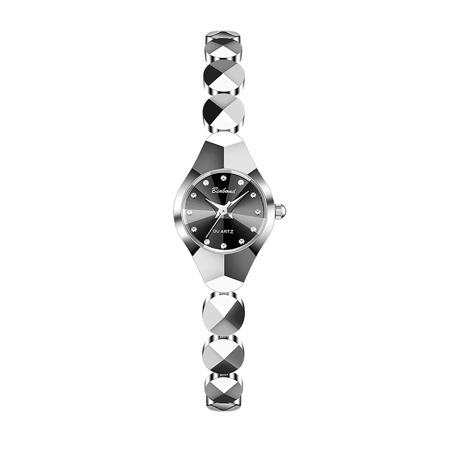 Women Quartz Watch Diamond Case Diamond Scale Waterproof