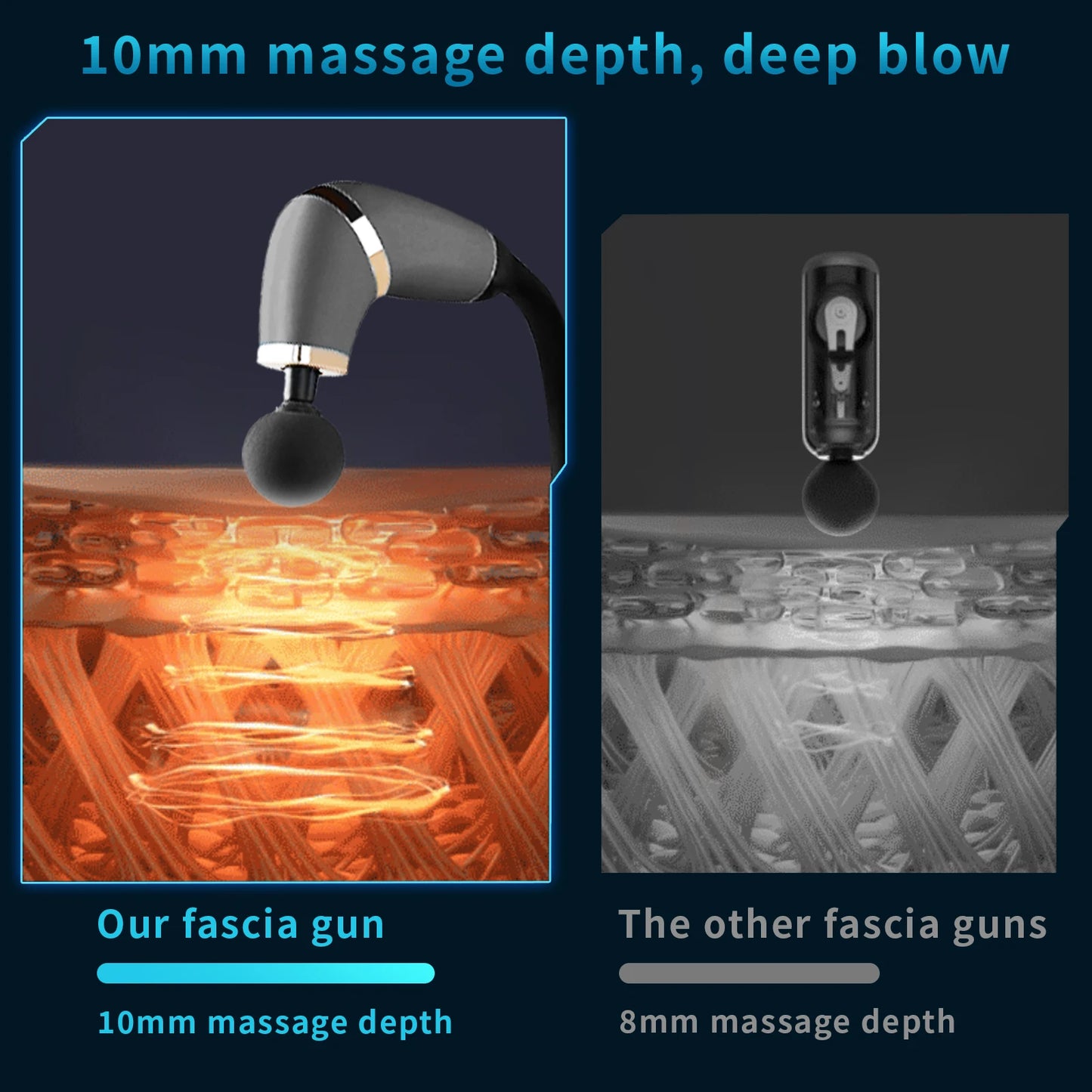 gun Extended handle Muscle massage hammer
