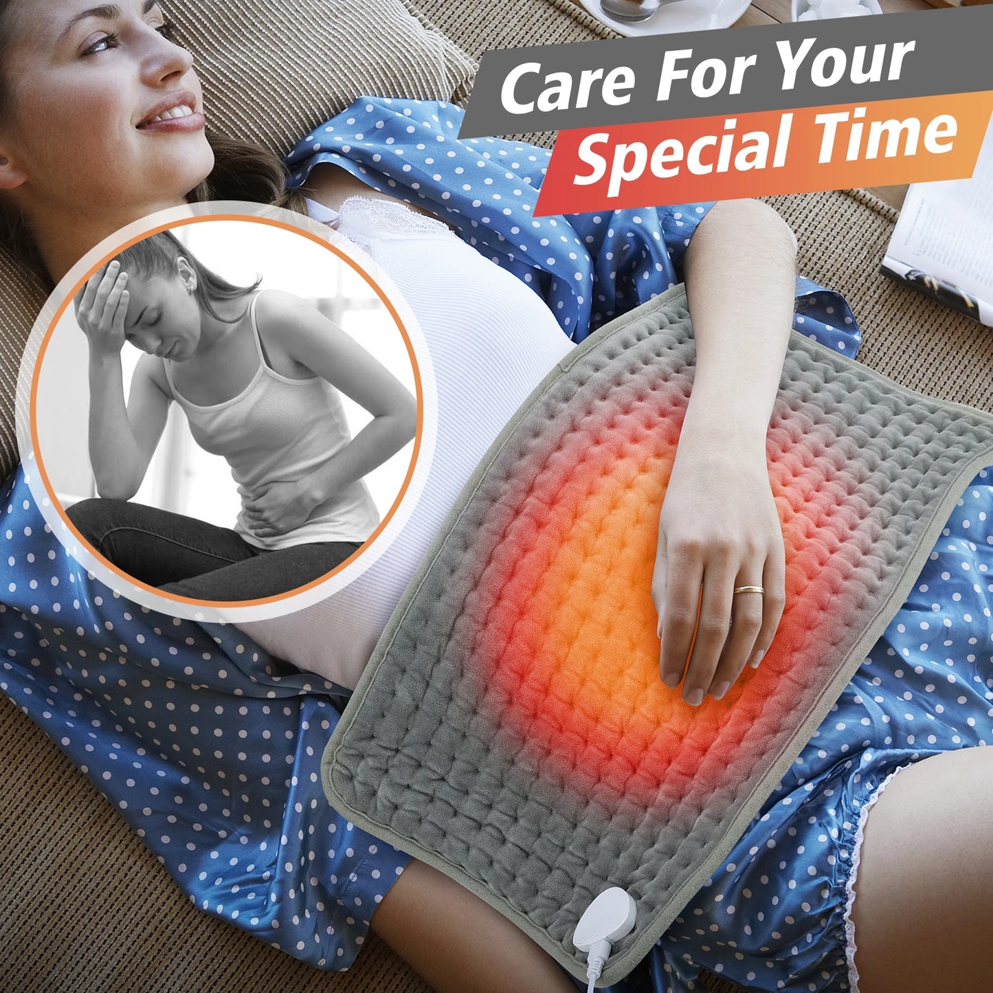 Electric Heating Pad Thermal Mat for Neck and Back