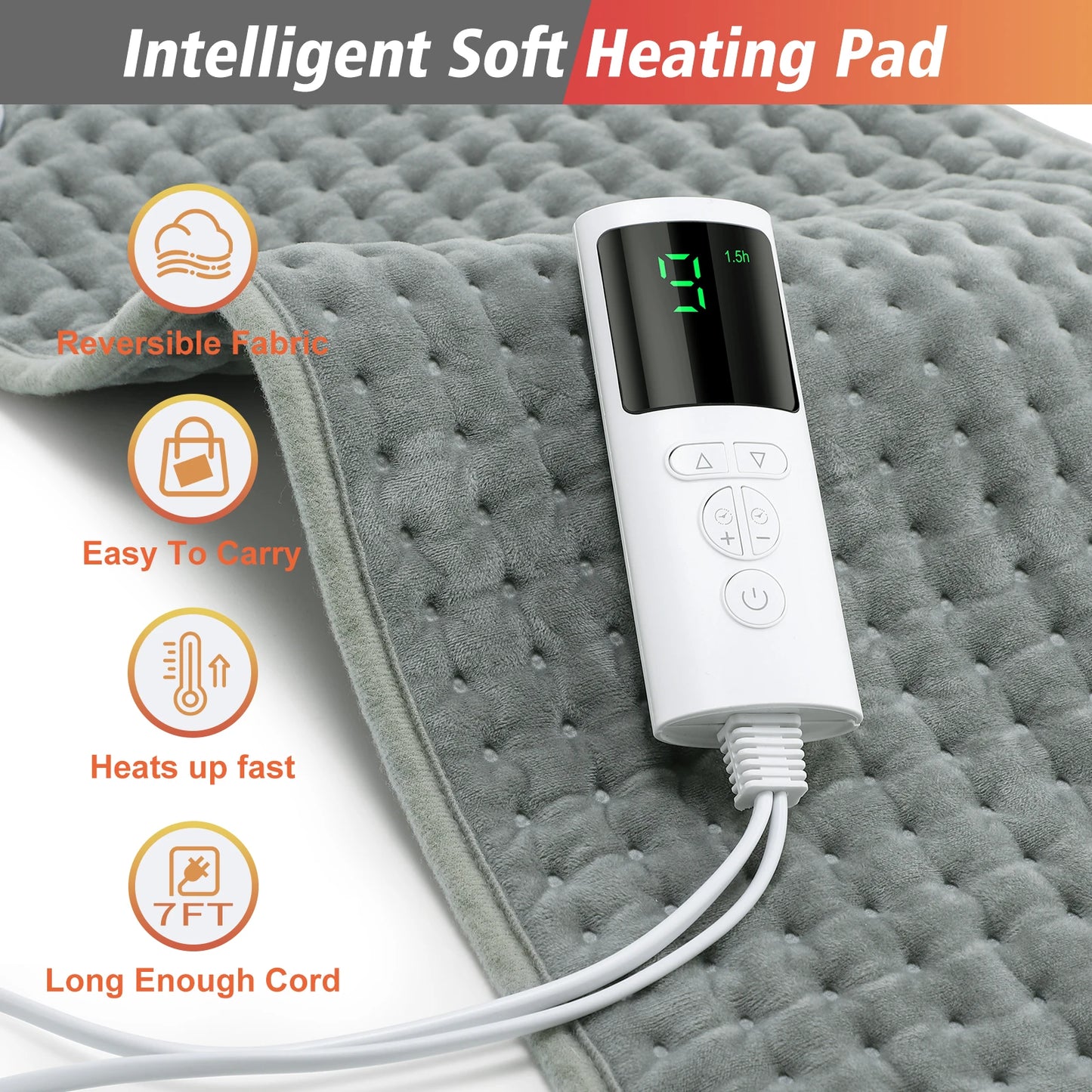 Electric Heating Pad Thermal Mat for Neck and Back