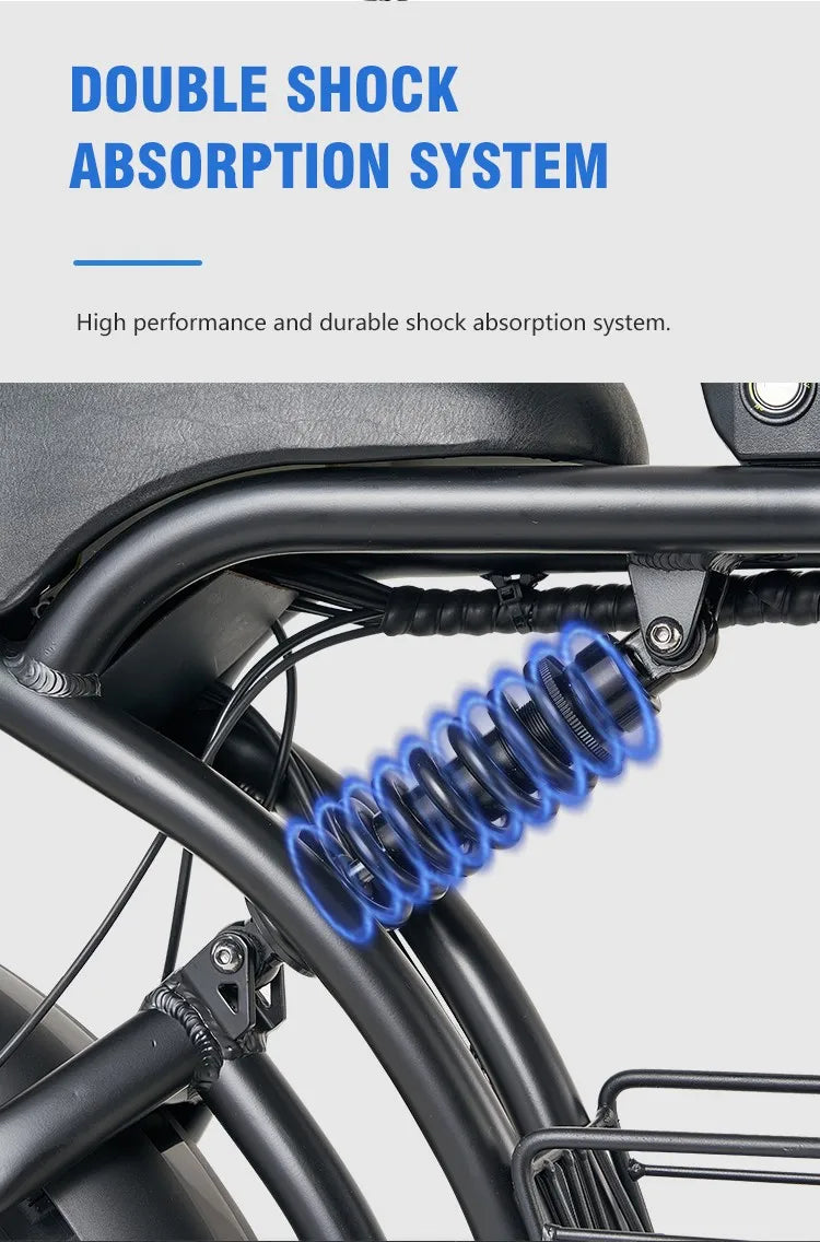 Electric Bike for Adults, 4.0Fat Tire Ebike 20"
