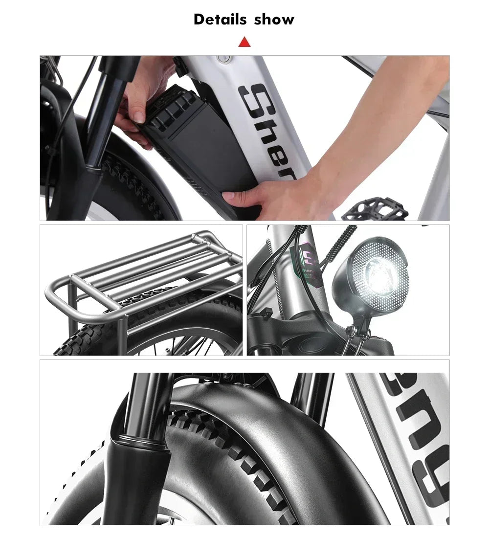 Electric bicycle 500W MOTOR battery Mountain Adult Off-Road