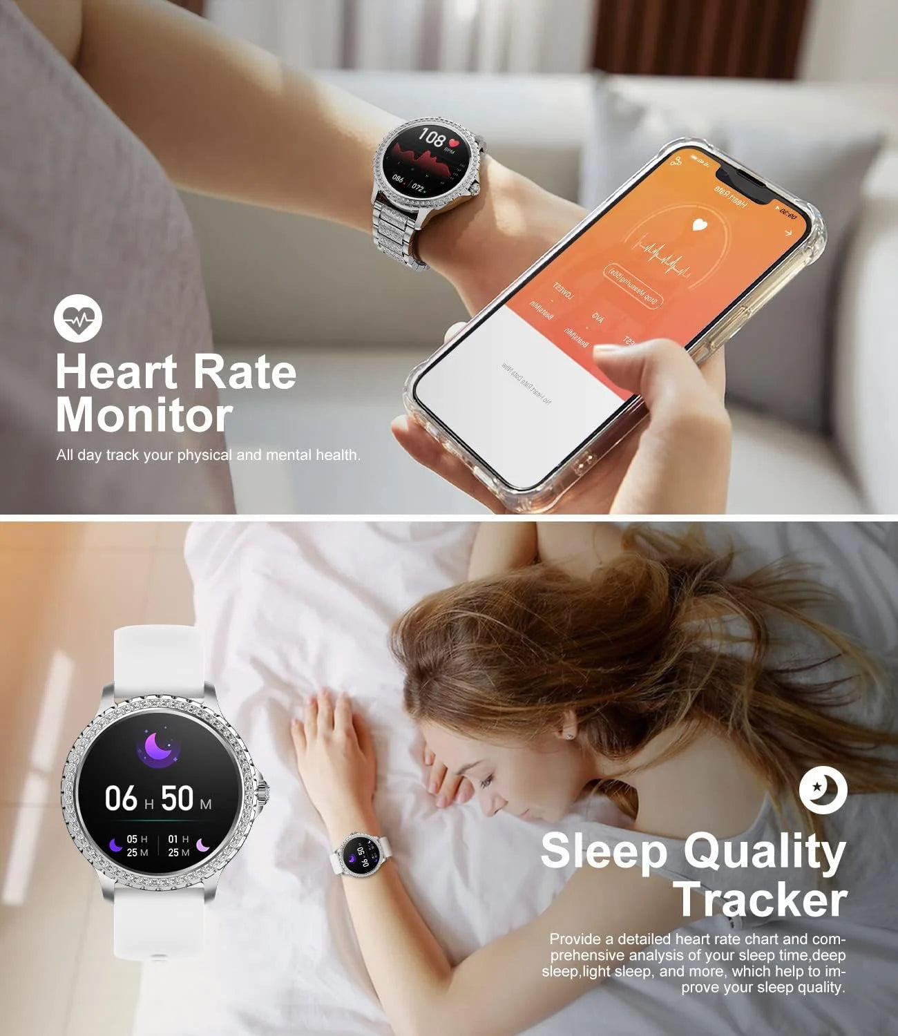 Smart Watches for Women, Fitness Tracker