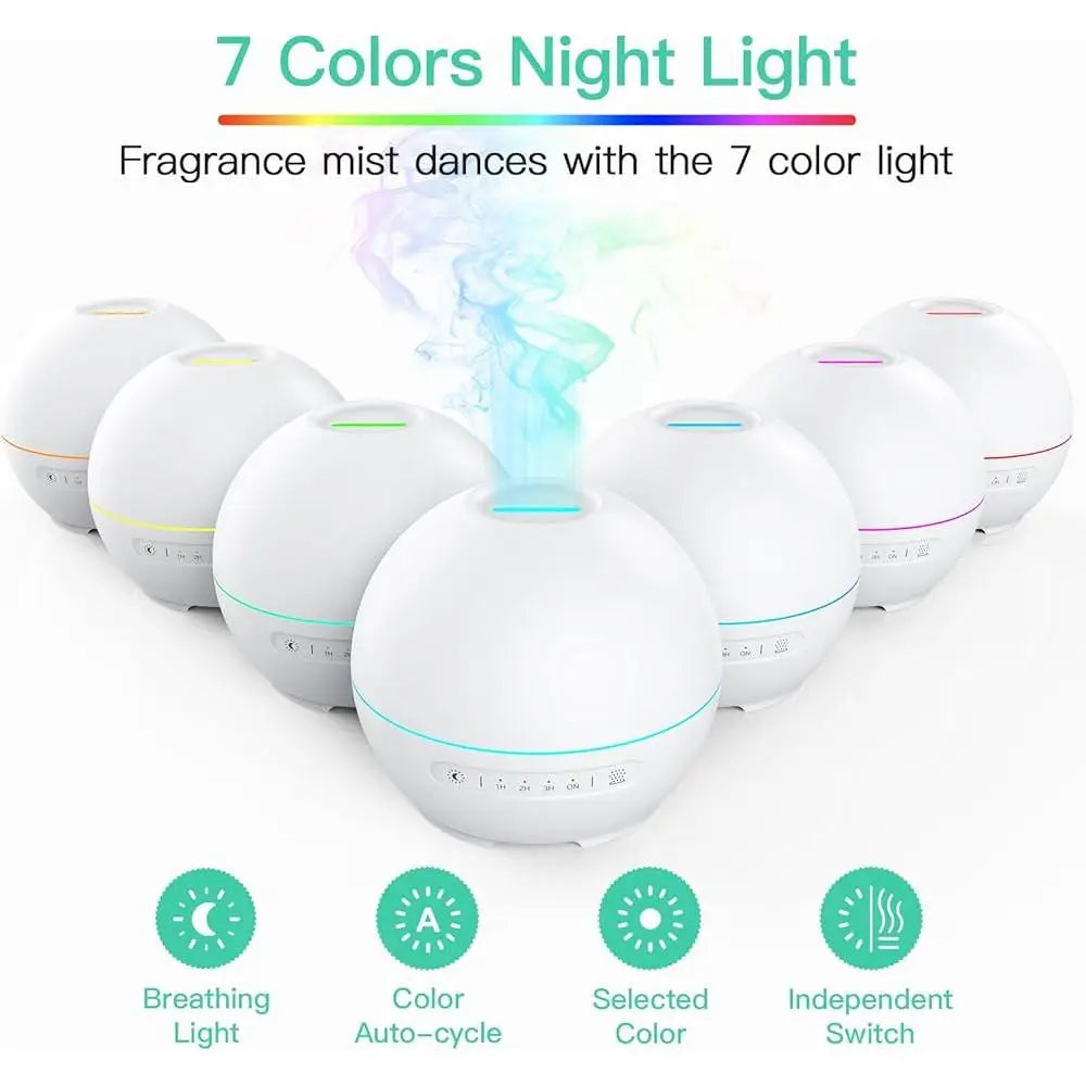 2 Pack Essential Oil Diffuser Aromatherapy Humidifier