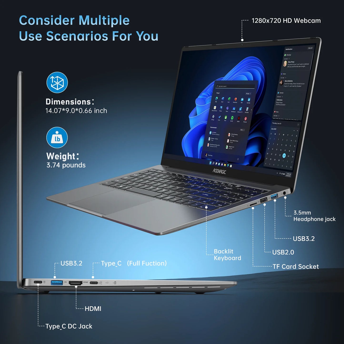 Gaming Notebook Laptop Keyboard