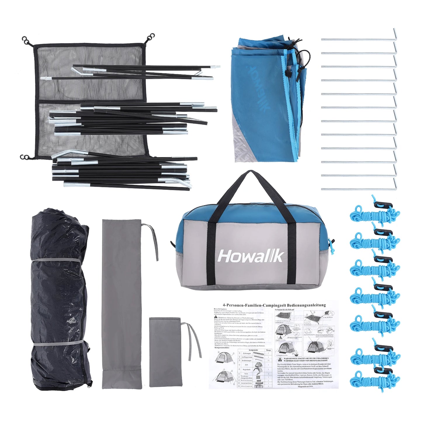 Camping Tent for 4 Person Outdoor Hiking,