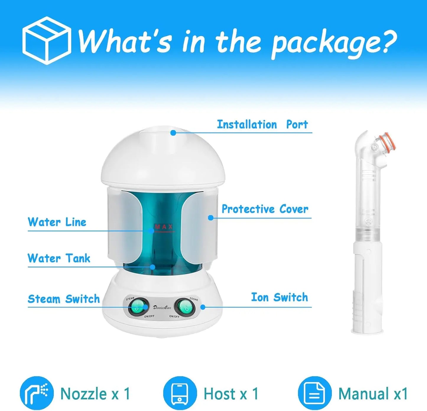 Facial Steamer Hot Mist Face Steamer Table Top