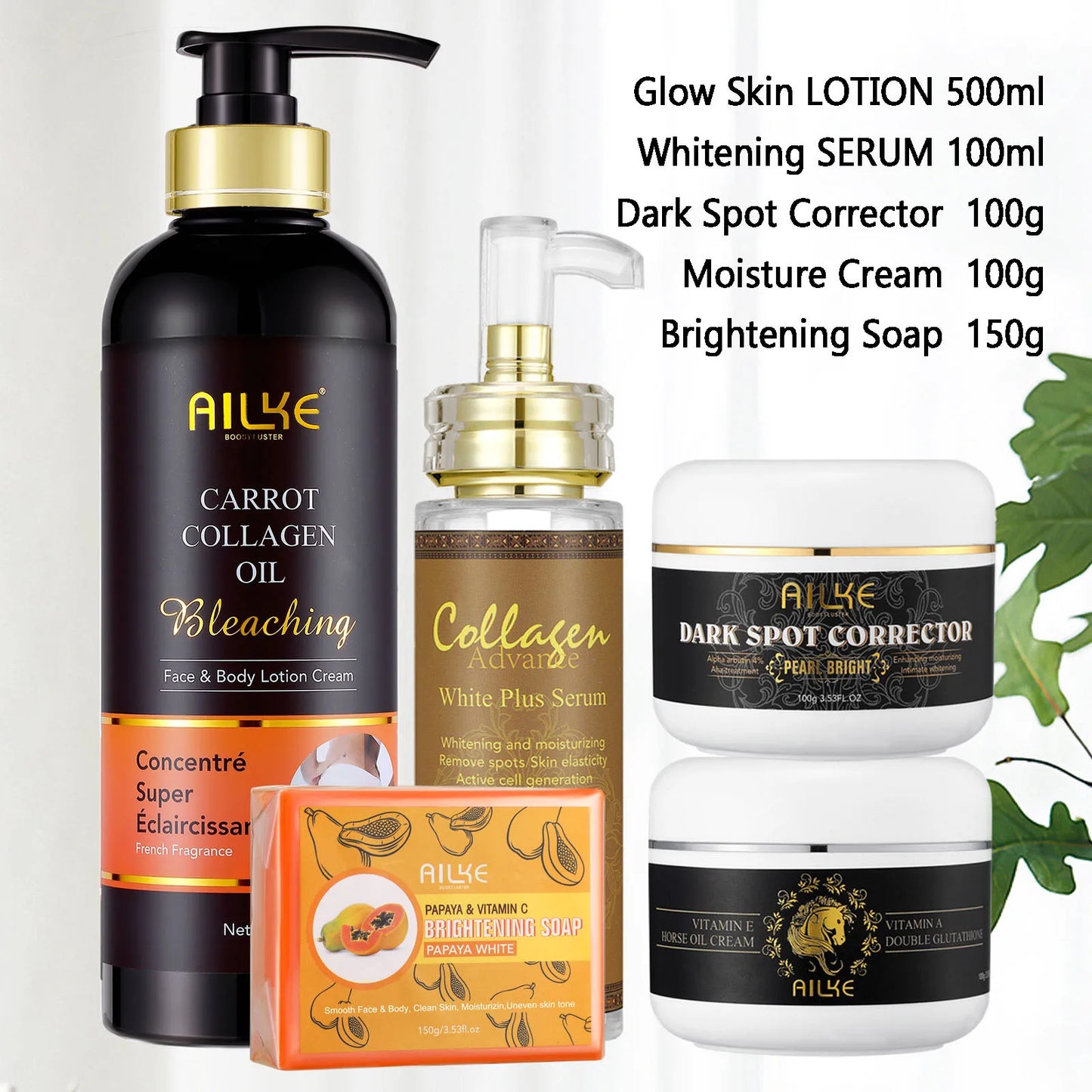 Collagen Women Skin Care Set, Moisturizing, Whitening,