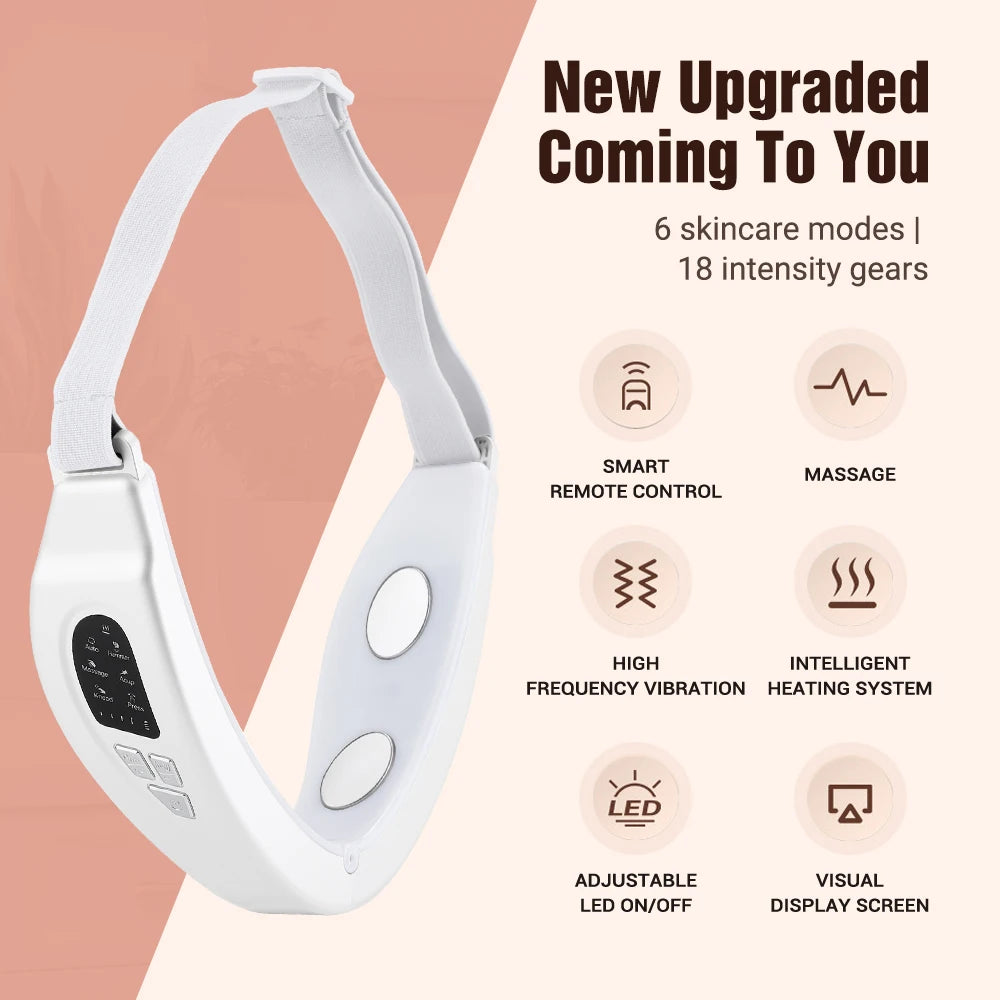 Electric Face Lifting Device LED Lights Heating Vibration Facial