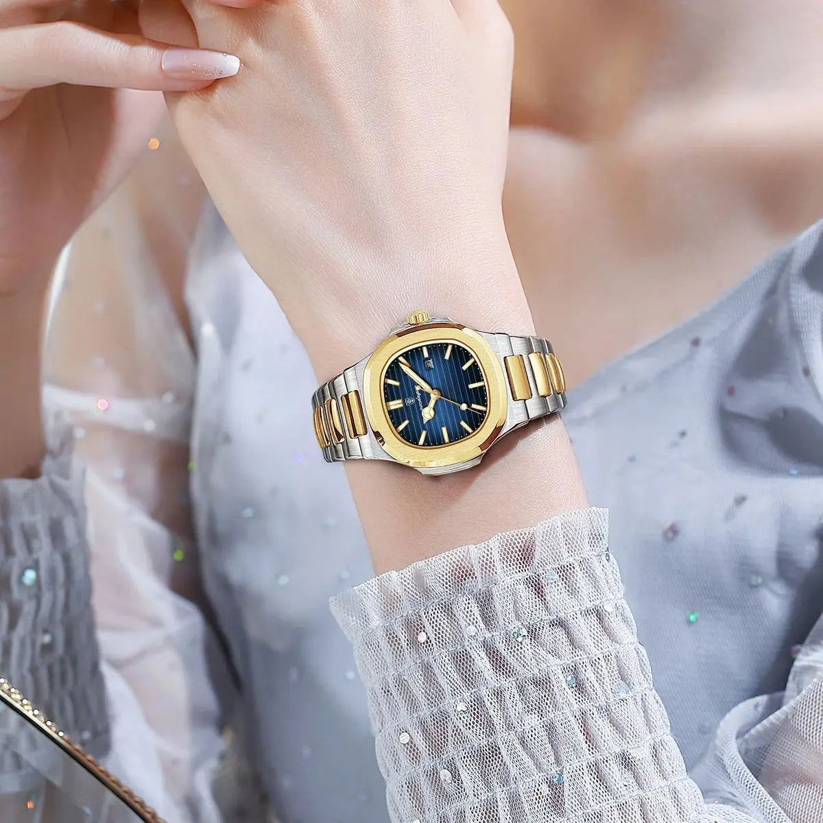 Luxury Square Watch for Woman Waterproof