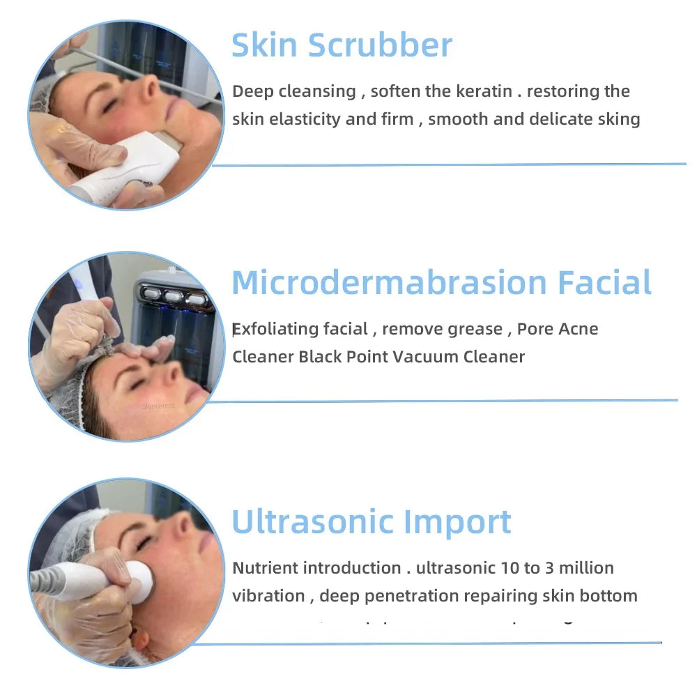 6 in 1 Facial Machine Hydra Aqua Deep Cleaning Skin Care Device