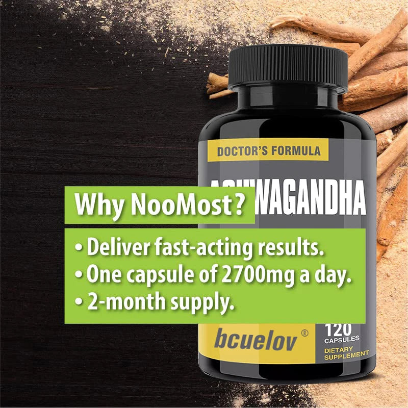 Ashwagandha + Black Pepper , 2700 mg, supports energy and mood,