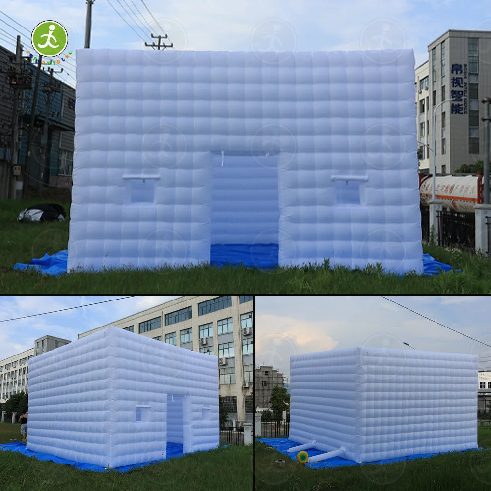 Winter Inflatable White Nightclub Large Party Tent with Blower, I