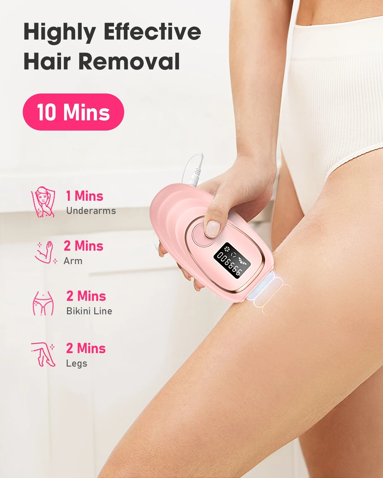Painless Laser Epilator Women Shaver Permanent Hair Removal