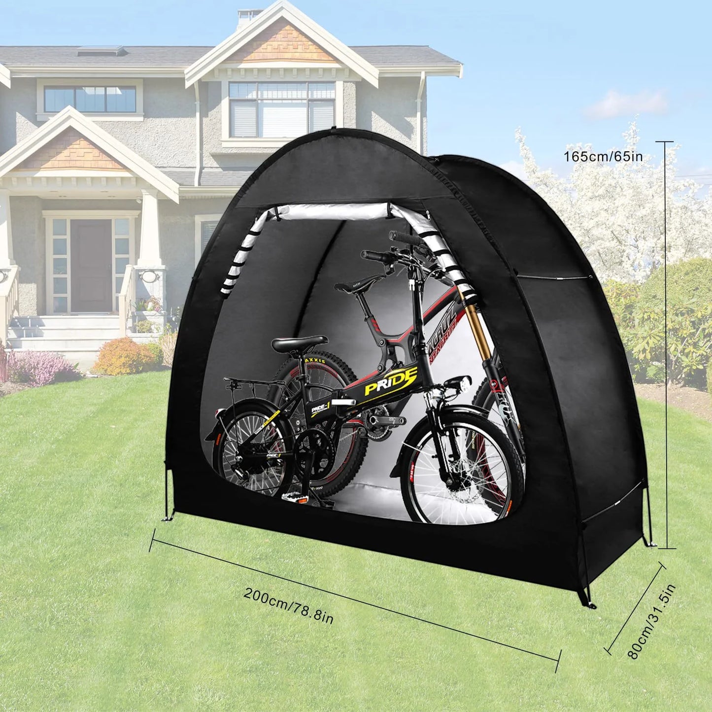 Outdoor Storage Bicycle Shelds Large Space Foldable