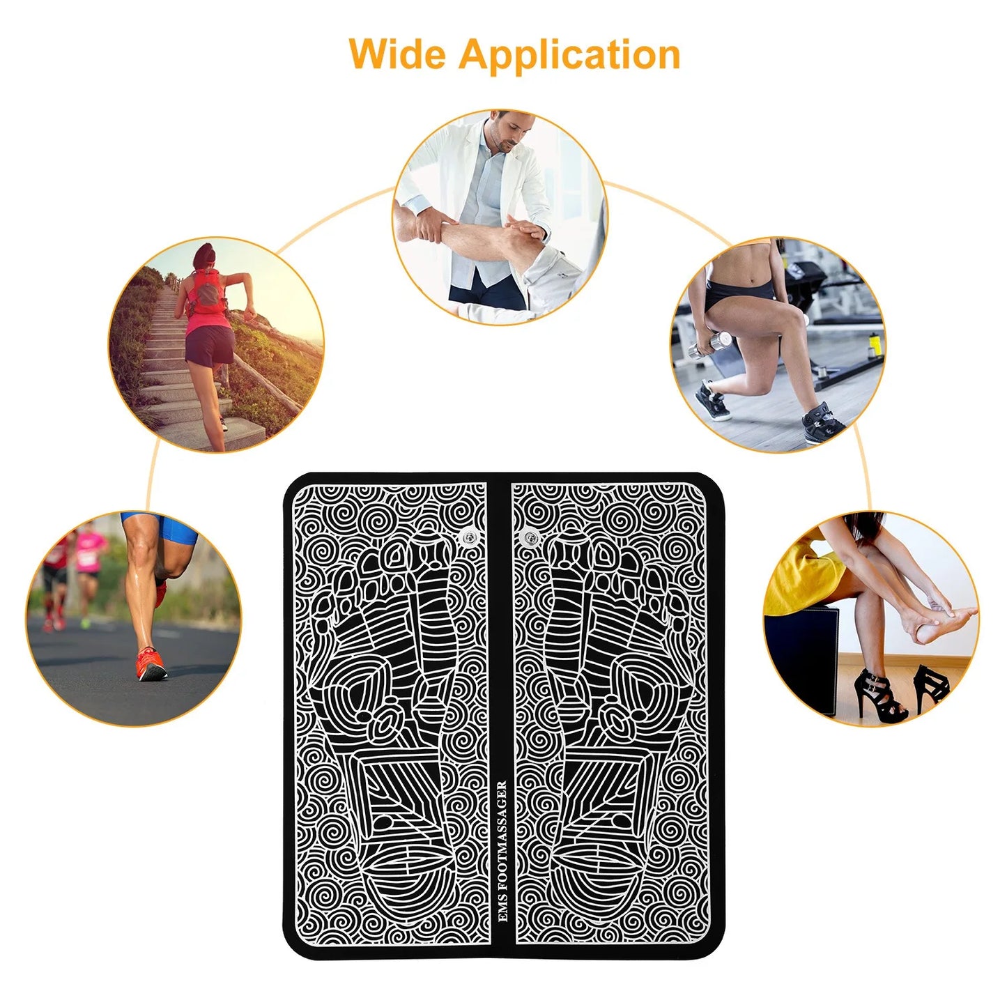 Foot Massager Pad Muscle Stimulator Foldable