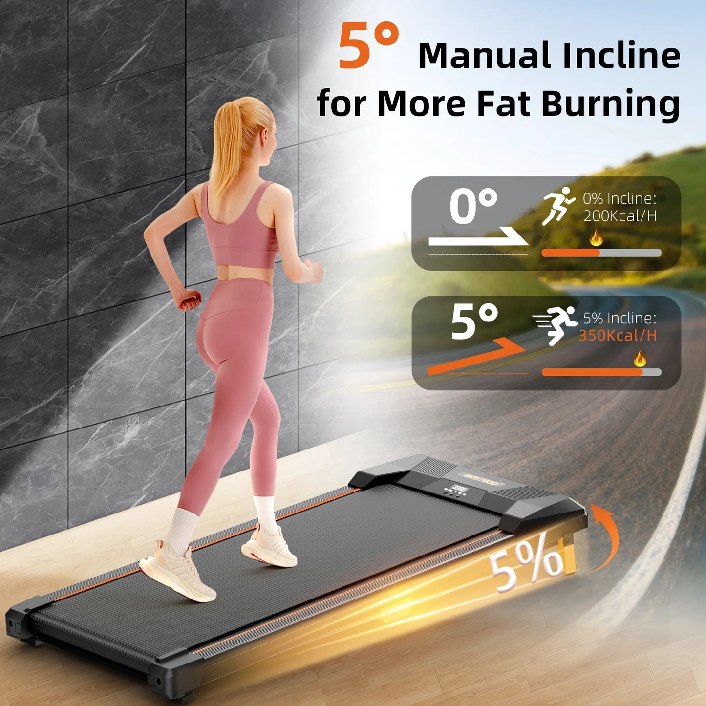Under Desk Treadmill, Incline Walking Pad