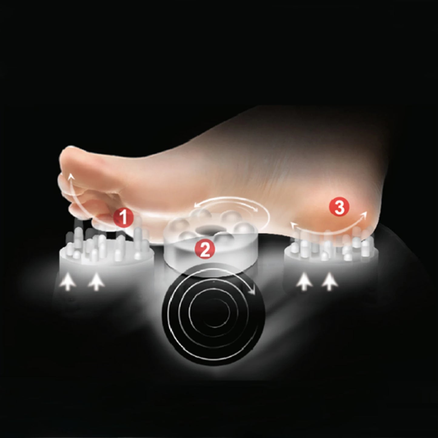 Electric Foot Massager With Roller Kneading Heat Therapy