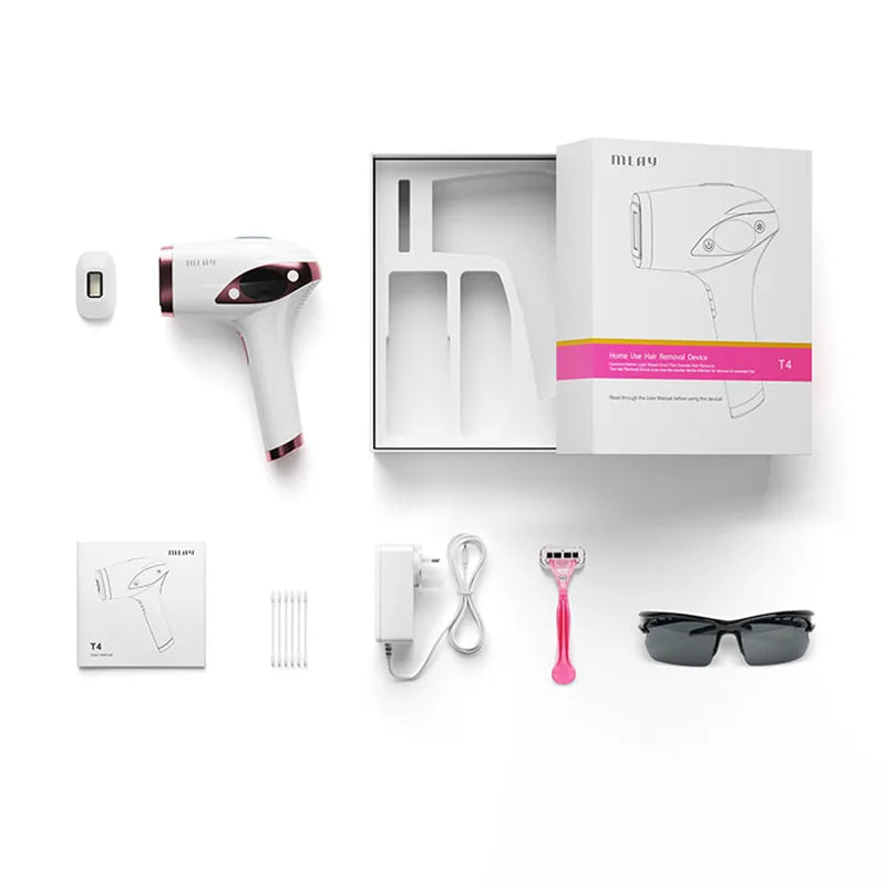 Laser Handheld Hair Removal Machine Ice Cool Permanent Face