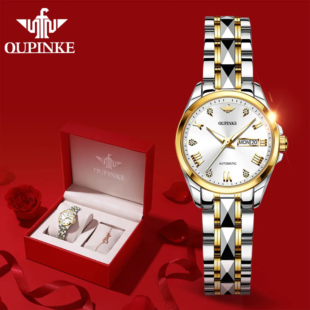 Ladies Watches Bracelet Set Box Automatic Mechanical