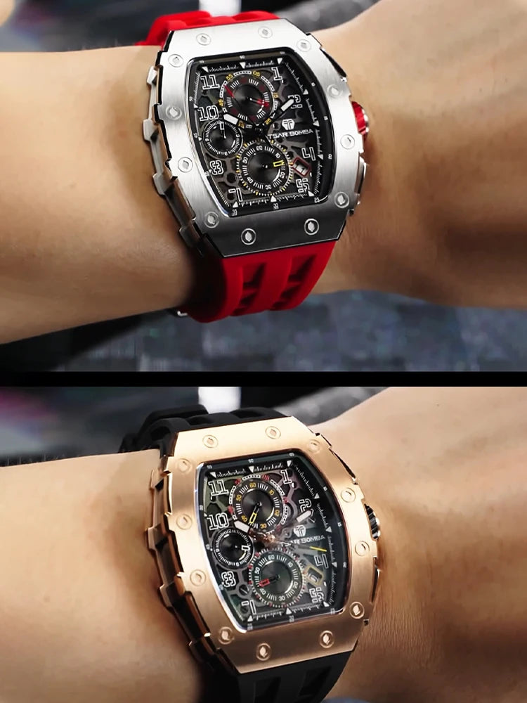 Watch for Men Luxury Brand Design Waterproof Clock Stainless Steel
