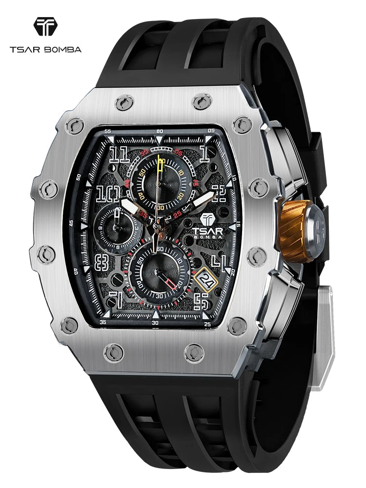 Watch for Men Luxury Brand Design Waterproof Clock Stainless Steel