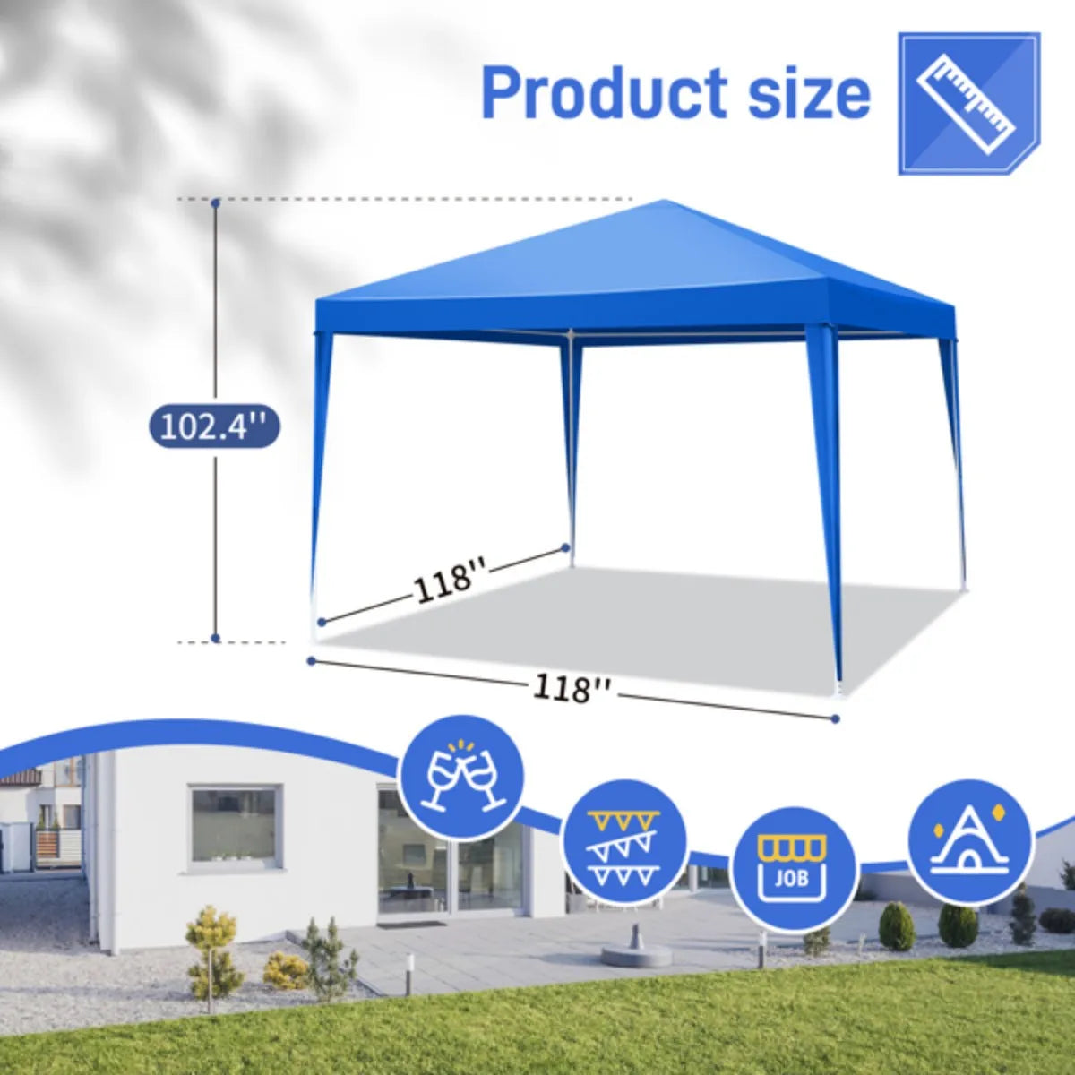 Outdoor Gazebo Waterproof Outdoor Canopy Patio Tent