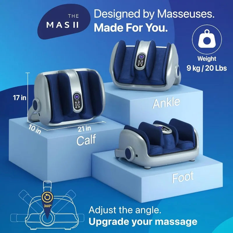 Foot Massager for Circulation & Pain Relief - Deep Tissue Kneading,