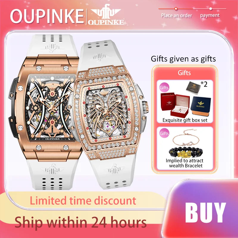 Couple Watch Fully Automatic Mechanical Sapphire Mirror
