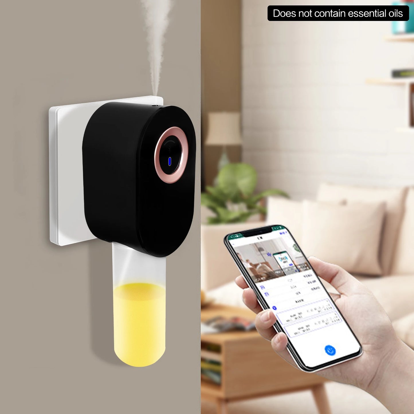 Smart Wall-Mounted Aroma Diffuser - Touch Screen & Bluetooth