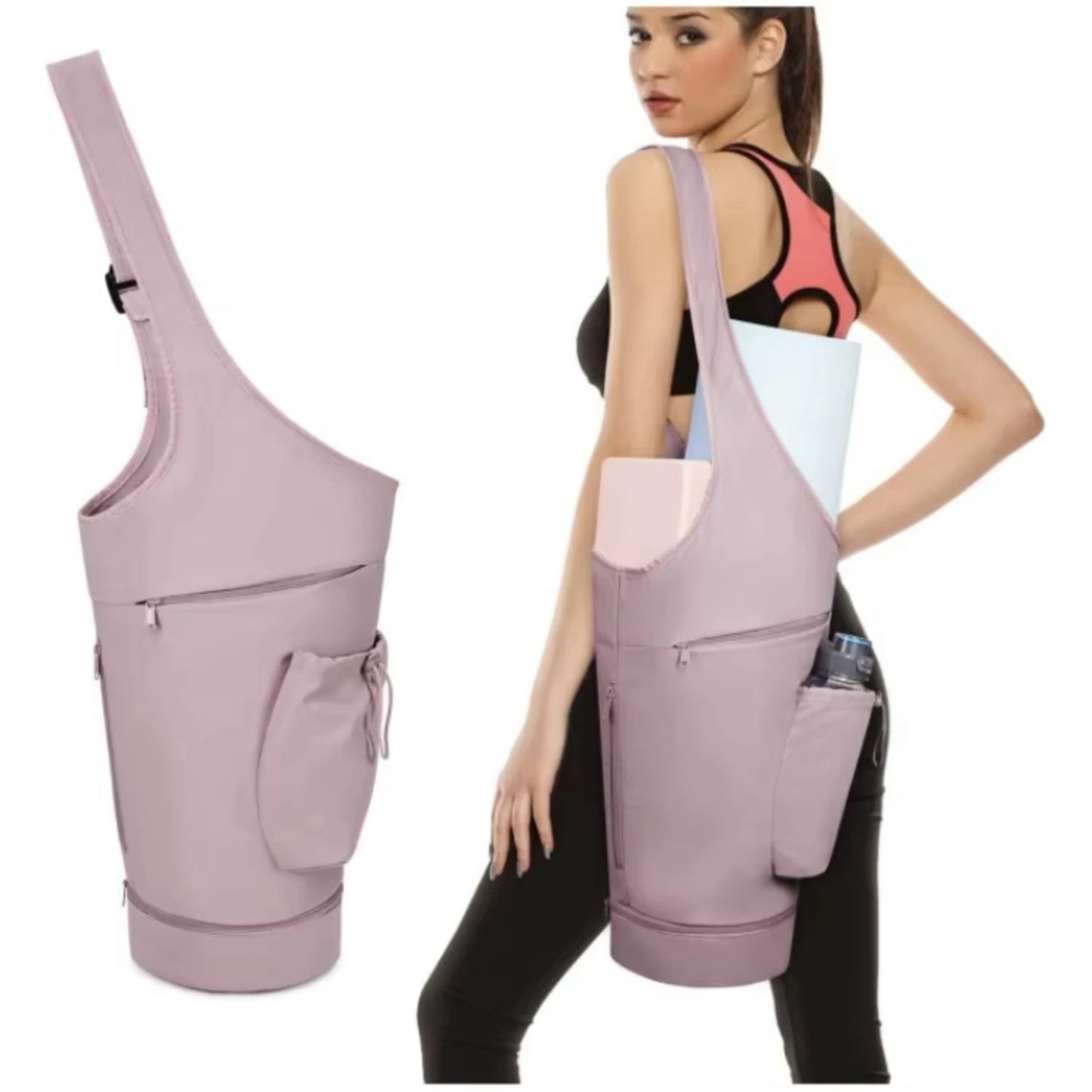 Yoga Mat Large Opening Long Tote Waterproof