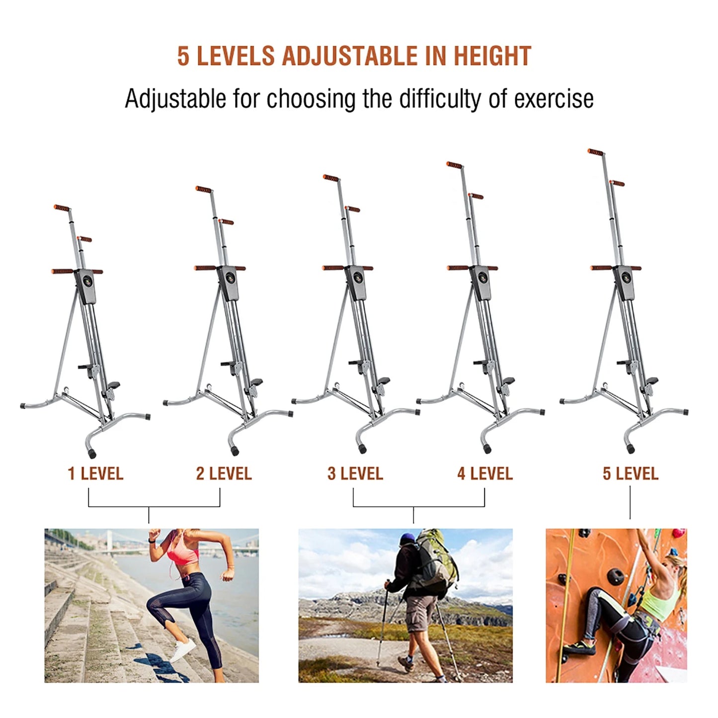 Steel Frame Heavy Duty Vertical Climber Fitness
