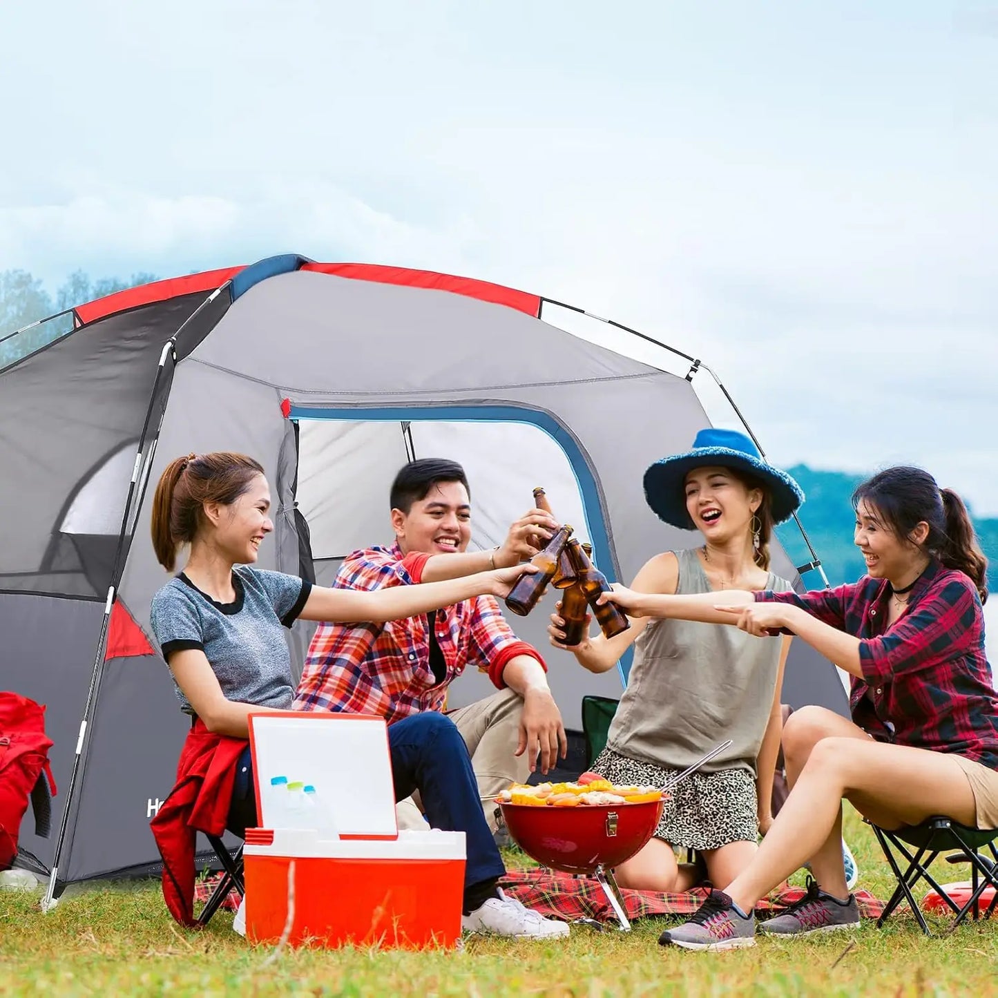 Camping Tent Easy Set up Outdoor 4 Person and 6 Person
