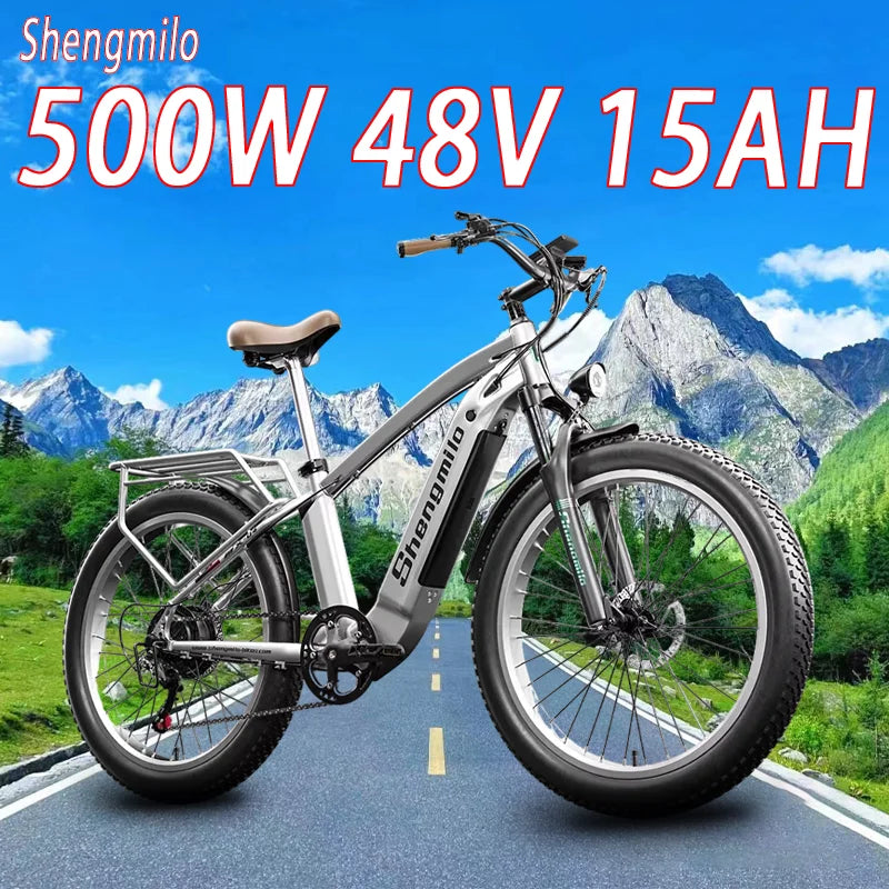 Electric bicycle 500W MOTOR battery Mountain Adult Off-Road
