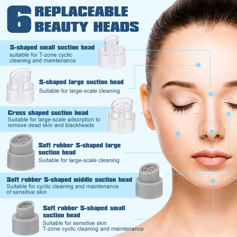 Blackhead Remover Upgraded Small Bubble 3 Level Electric Slant Screen
