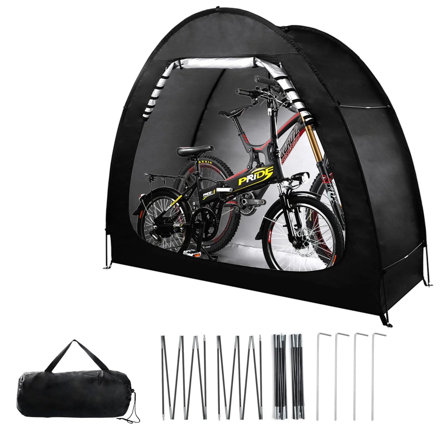 Outdoor Storage Bicycle Shelds Large Space Foldable