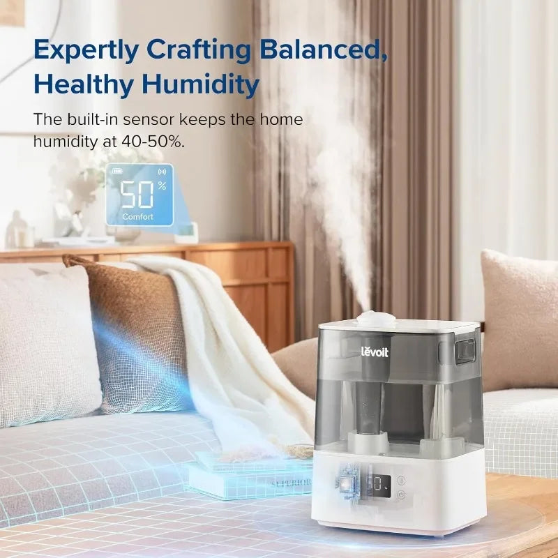 Smart Humidifiers for Bedroom Large Room Home,(6L)