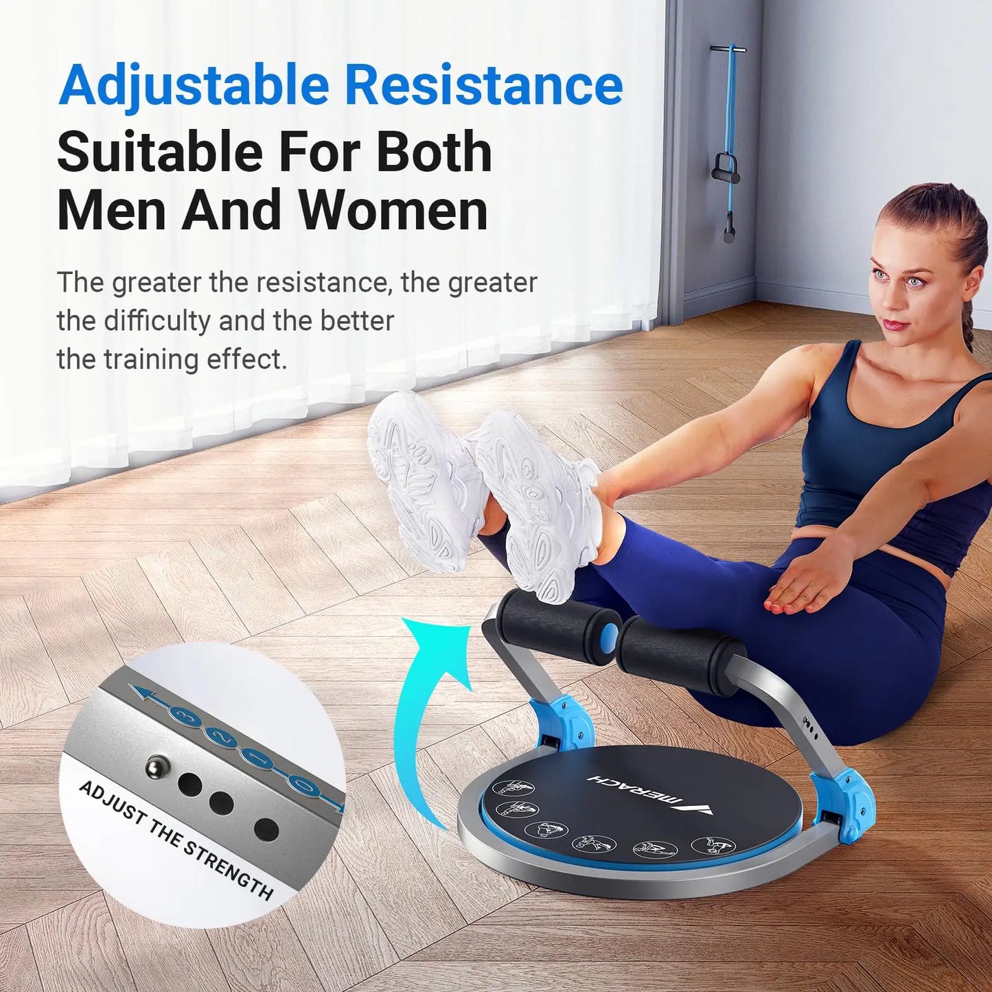 Workout Equipment Adjustable Resistance Automatic Rebound