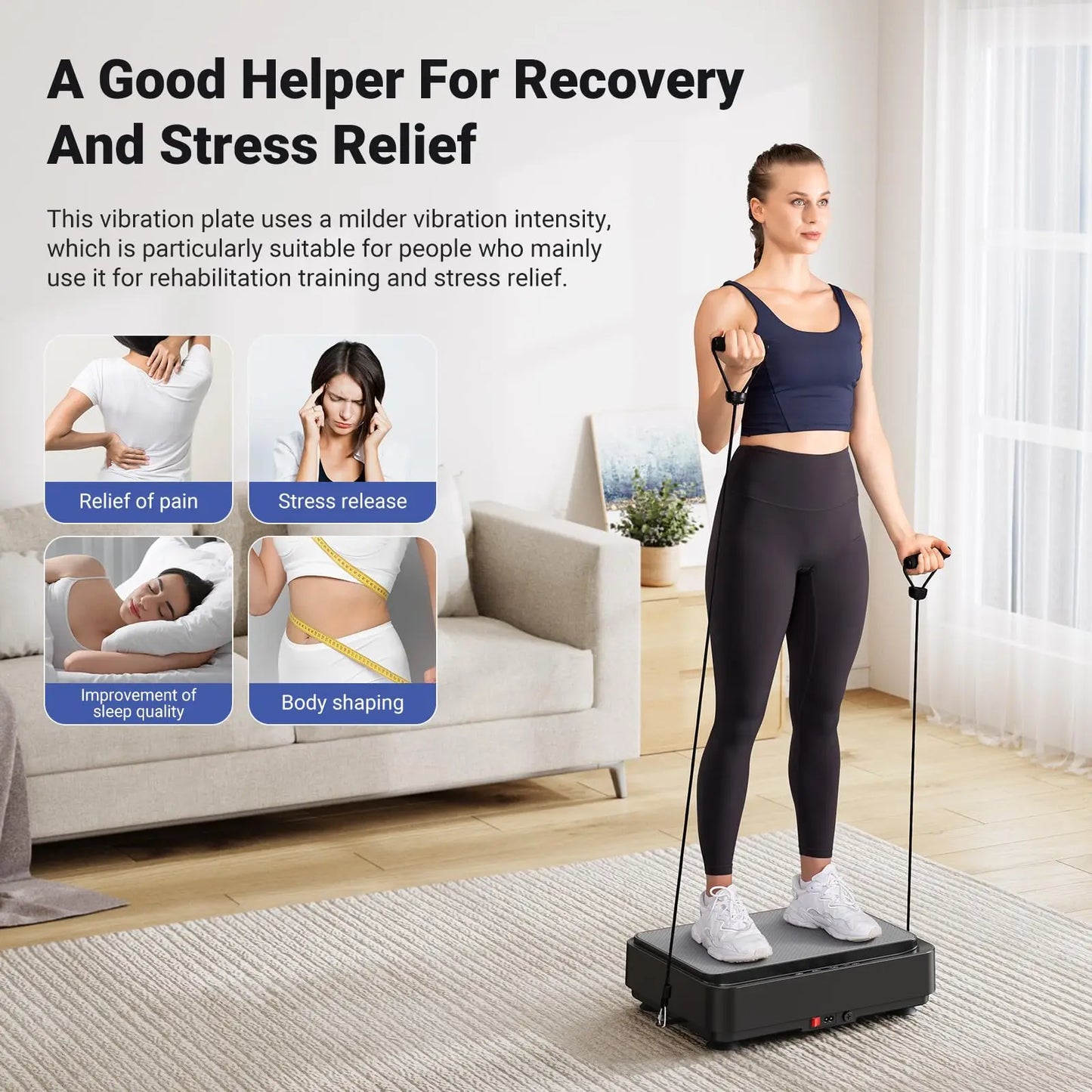 Vibration Plate Exercise Machine Vibration Plate for Lymphatic Drainage