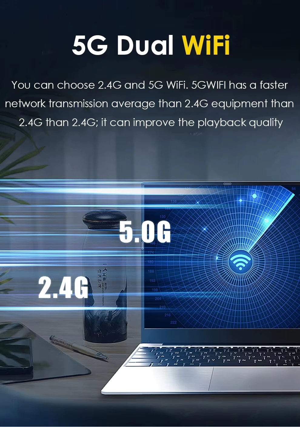 15.6 inch Portable i7 Laptop Fingerprint Unlock Notebook