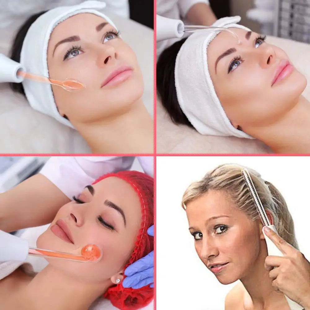 4 In 1 High Frequency Facial Machine Care Hydrotherapy Wand  Face