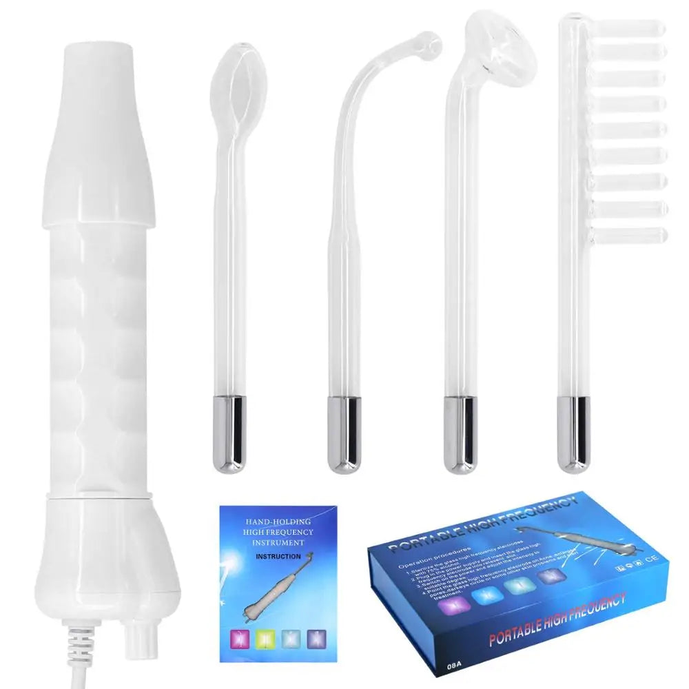 4 In 1 High Frequency Facial Machine Care Hydrotherapy Wand  Face