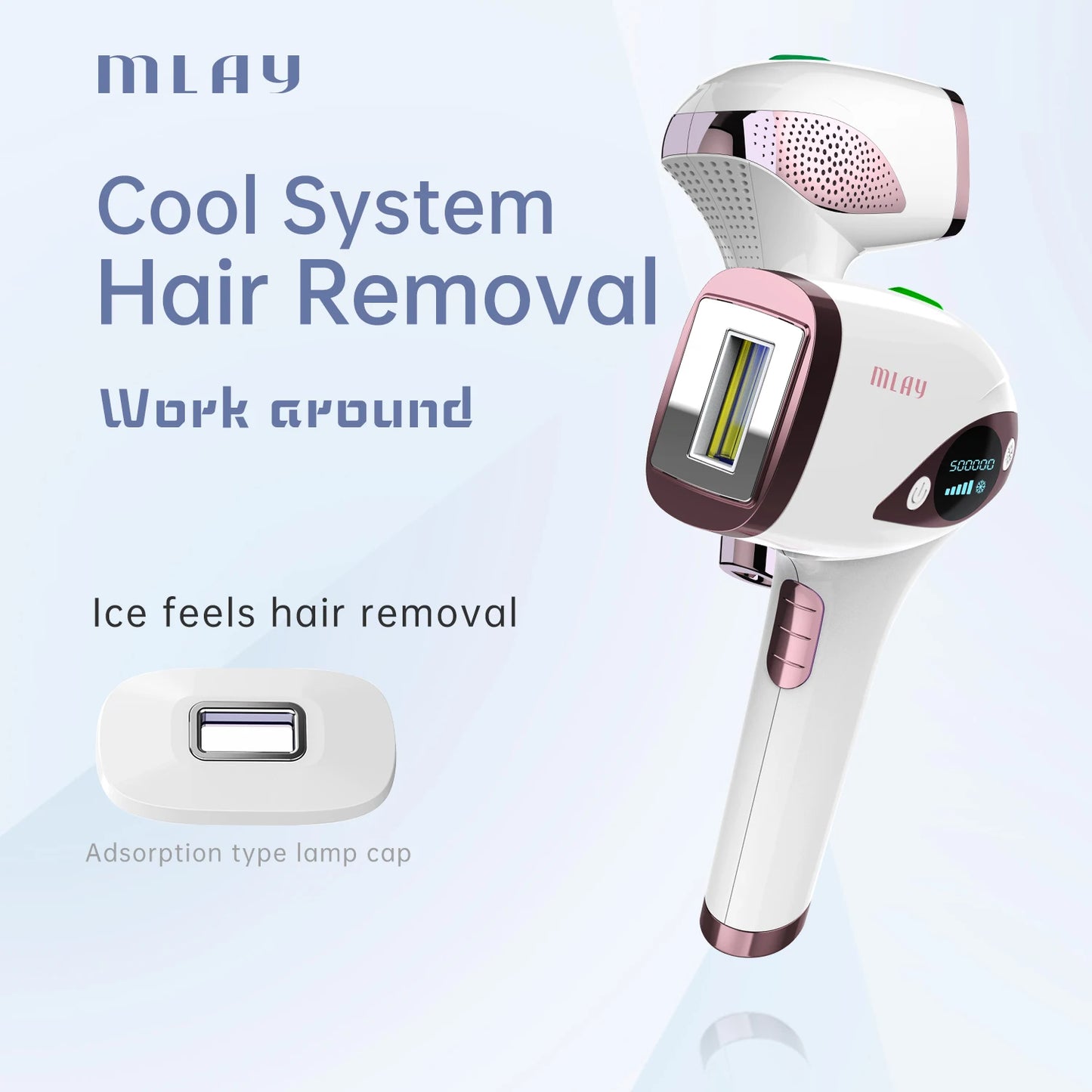 Laser Handheld Hair Removal Machine Ice Cool Permanent Face