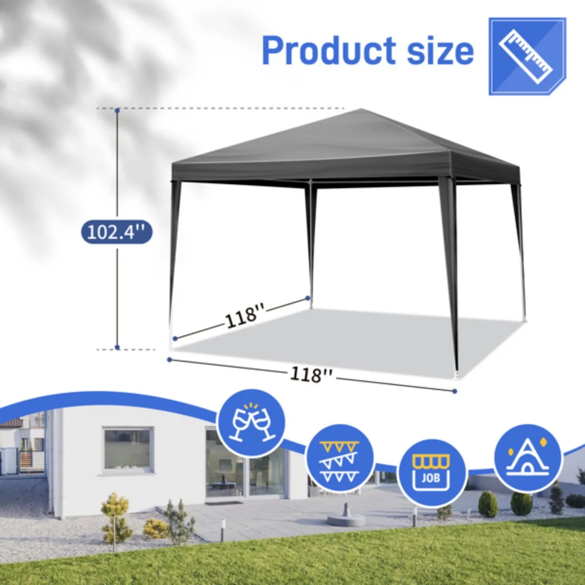 Outdoor Gazebo Waterproof Outdoor Canopy Patio Tent